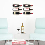 Vino Pins aluminium 6 bouteilles de vin sur mur
